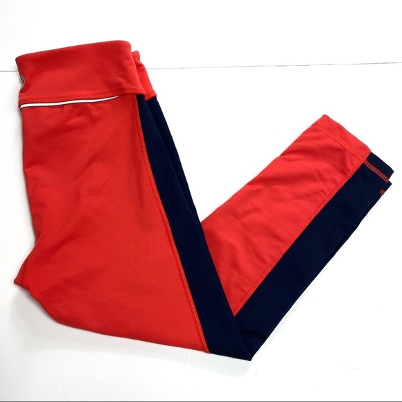 Tory Burch Tory Sport Color Block Cropped Leggings - Picture 10 of 11